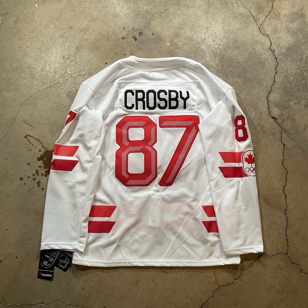 Sidney Crosby Team Canada White Olympic Jersey - NWT - L